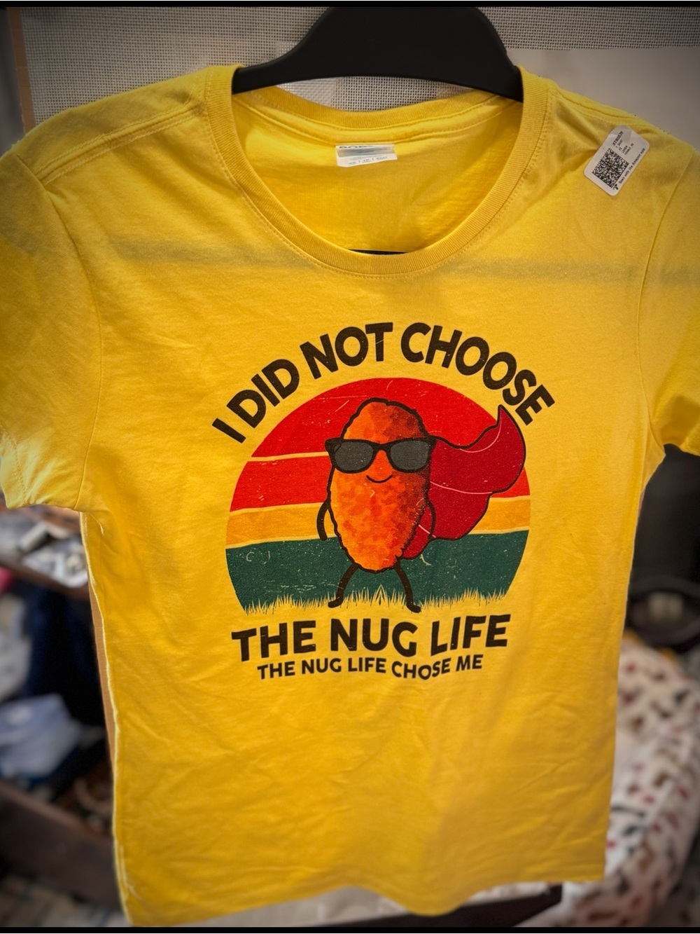 Yellow 'The Nug Life' Graphic Tee for Kids